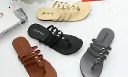 Sandal Flat Wanita Piramid 