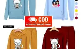 Setelan Hoodie Anak Perempuan 