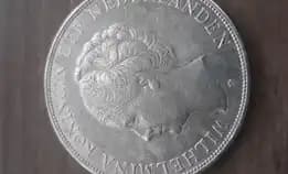 Koin perak Belanda 2.5 Gulden