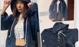 Jaket Jeans Wanita Oversize