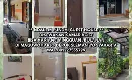 ** Ndalem Pundhi Guest House **Disewakan Kamar Kost, Kost Harian, Kost Mingguan/Bulanan Di Maguwohar