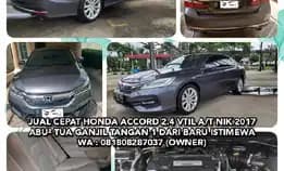 Jual Cepat Honda Accord 2.4 Vtil A/T Nik 2017 Abu² Tua Ganjil Tangan 1 Dari Baru. Wa: 081808287037 