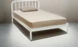 Tempat Tidur Metal Belinda Putih 120cm