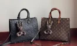 Tas Tote Louis Vuitton Lv Set Gantungan Boneka