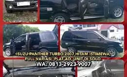 Isuzu Panther Turbo 2007 Hitam Istimewa, Full Variasi, Plat Ad, Unit Di Solo. Wa: 0813-2923-9007