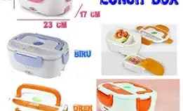 Power Lunch Box Electric Penghangat Makanan Elektrik Kotak Bekal Makan Anak Kids Auto Warmer Listrik