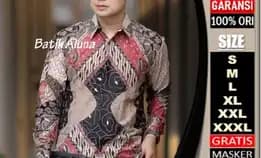 Kemeja Batik Lengan Panjang Premium Modern