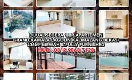 Dijual Segera 1 Br Apartemen Grand Kamala Lagoon Kalimalang Bekasi. L36m² Mewah & Fully Furnished