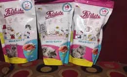 Makanan Kucing Felibite Hello Kitty 800 Gram Rasa Salmon Flavour With Milk 