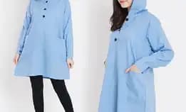 Tunik Hoodie Wanita - Jaket Hoodie Tunik