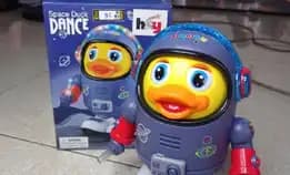 Mainan Space Duck Dance Robot Bebek Astronout Joget