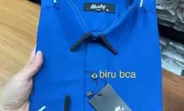 Kemeja Kece Buat Bapak Saudara Suami Bahan Katun Import Panjang & Pendekready Masih Ya Banyak Warna 