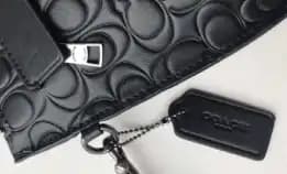 Coach Clutch Embossed 32162 Black