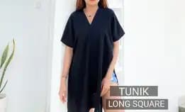 Tunik Long Square Baju Wanita