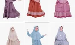 *Kf-Gamis Set Hijab Anak Pelisa* 