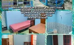 Dijual Murah Rumah Kost & Ruang Usaha Laundry + Kelengkapannya Umbulharjo Yogyakarta Lt240 Lb230 