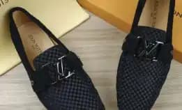 Sepatu Loafers Pria Suede Louis Vuitton Lv