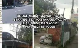 Dijual Murah Tanah Hook Strategis Di Yogyakarta Kota Luas 300m² Dan 650m²Wa : 082116190008