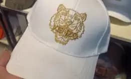 Topi Baseball Kenzo Tiger Bordir White