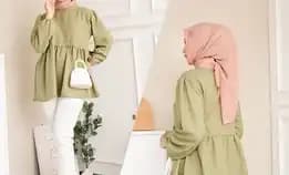 Baju Wanita Blouse Arrabele Plit Premium Quality