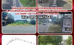 Tanah Dijual : Jual Cepat Tanah Shm Sangat Strategis Jl. Raya Kasongan, Kasihan Bantul Yogyakarta