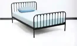 Tempat Tidur Metal Bianca Hitam 120cm