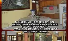 Jual Murah Rumah Siap Huni Lt750 Lb300 Kt3 Km3 Full Perabot Dekat Candi Prambanan Kalasan, Sleman