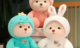 Boneka Teddy Tales Bear Cosplay Manyo Ukuran 30cm Bahan Yelvo Halus Dan Lembut Berstandar Sni