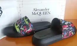 Sandal Pria Slide Selop Cowok Alexander Mcqueen Rubber Sandal Santai