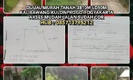 Dijual Murah Tanah 3810m Ld50m Kalibawang Kulonprogo Yogyakarta. Akses Mudah Jalan Sudah Cor. H