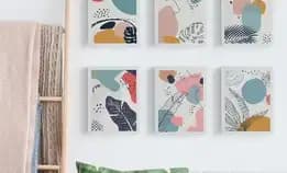 Poster Abstrak Desain Minimalis Dekorasi Dinding Kamar, Pajangan Rumah - Home Decor