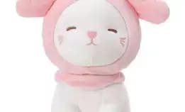 Boneka Lucu Kucing Boneka Lembut Mainan Mewah Kucing Dengan Penutup Mata Kado Anak Plush Toy Sni