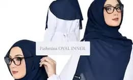 Jilbab Pashmina Inner Ninja Aquina Instan Oval Lubang Telinga / Pashmina Permium Ceruty Babydol