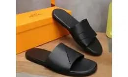 Sandal Selop Slide Slippers Leather Kulit Pria Hermes