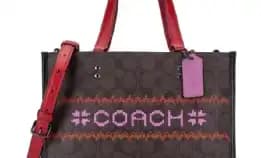 Tas Dempsey Carryall In Signature Canvas With Fair Isle Graphic (Coach C1527)