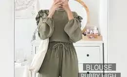 Baju Blouse Rubby High