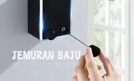 Jemuran Portabel / Jemuran Baju Portable Indoor Outdoor Retractable Tali Clothesline Bahan Stainless