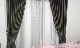 Jual Gorden Jendela Vertical Blind Wallpaper Dinding Custom 3d Vinyl.