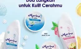 Paket Body Care Marina Lulur Body Scrub 200 Ml Dan Lotion 460 Ml