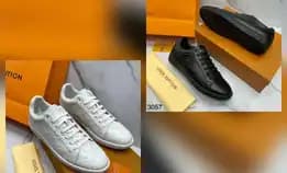 Sepatu Sneakers Pria Lv Louis Vuitton Small Logo