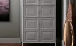 Lemari Kabinet Olivia 8 Pintu Grey 