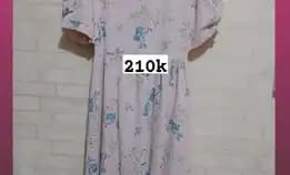 Dres Wanita Tangan Pendek Motif Bunga