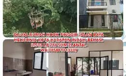 Dijual Rumah Hook 2lantai Lt502 Lb216 Shm Pinggir Jalan Raya Heliconia Kota Harapan Indah, Bekasi