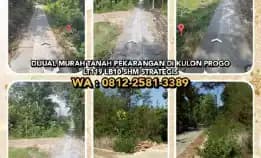 Dijual Murah Tanah Pekarangan Di Kulon Progo. Lt119 Lb10 Shm Strategis.Wa: 0812-2581-3389*