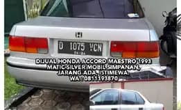 Dijual Mobil Klasik Honda Accord Maestro 1993 Matic Silver Mobil Simpanan, Jarang Ada, Istimewa.