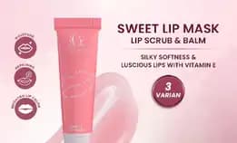 Madame Gie Sweet Lip Mask - Lip Scrub Vitamin E Lip Balm Moisturizer Serum Pencerah Bibir