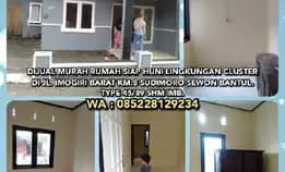 Dijual Rumah Murah Siap Huni T45/89 Cluster Jl. Imogiri Barat Km.8 Sudimoro Sewon Bantul