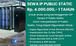 Ip Public Static Pertahun Untuk Webserver Online