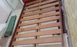 Ranjang Kayu Jati Kuno Ukuran Single 1x2 Mtr