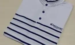 Discovery Kaos Polo Shirt Stripe Kerah Shanghai Original Second